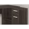 Monarch Specialties Computer Desk, Home Office, Corner, Storage Drawers, 46 in.L, L Shape, Work, Laptop, Brown Laminate I 7349 - alternate 4